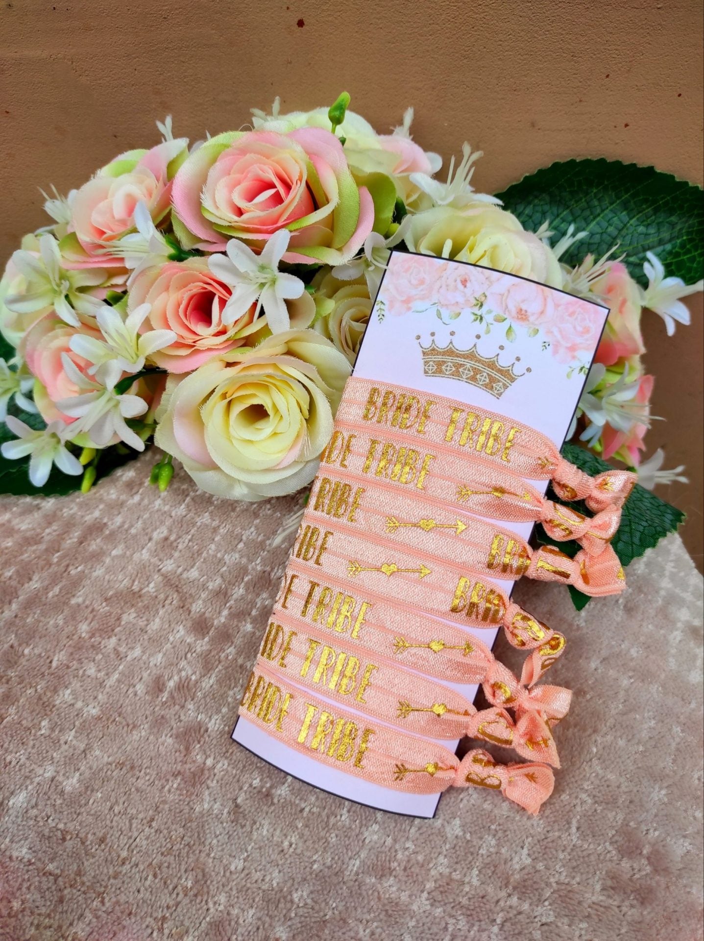 Leánybúcsú egyen karkötő barack